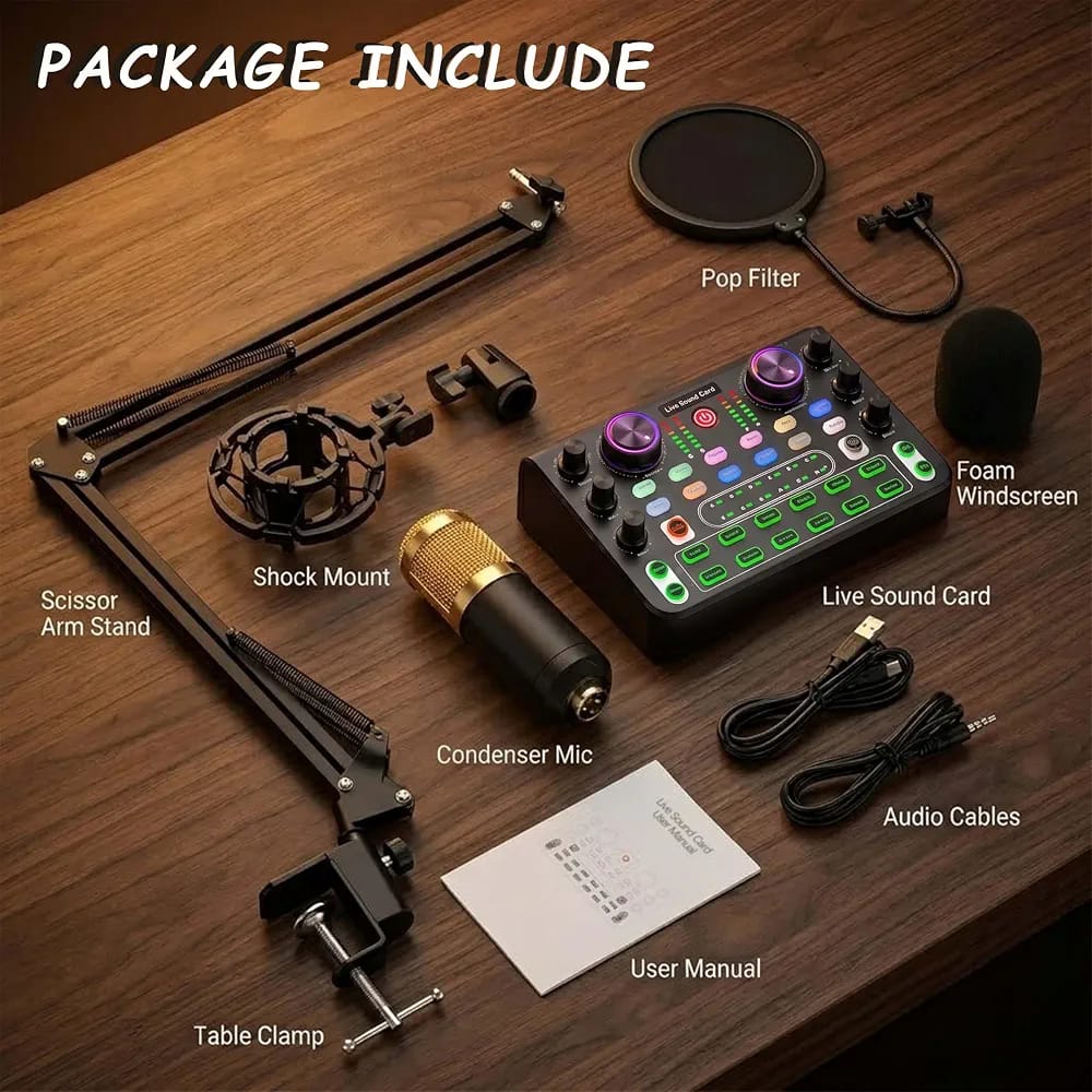 🎙️ Pack Microphone BM800 + Carte Son X60